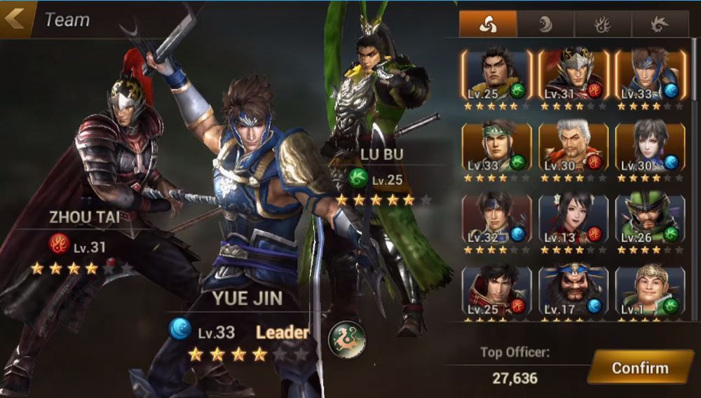 Dynasty Warriors Unleashed Characters